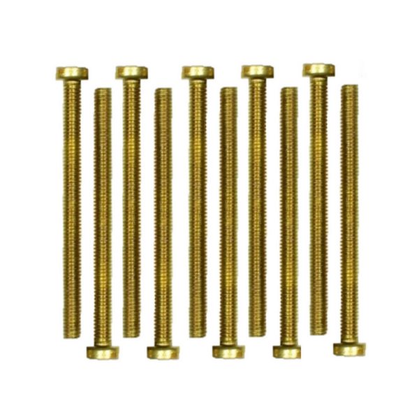 Zylinderschrauben Messing Gewindeschrauben DIN84 M4x10mm 10 Stück (0195)