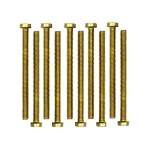 Zylinderschrauben Messing Gewindeschrauben DIN84 M4x6mm 10 Stück (0229)