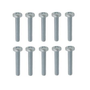 Linsenschrauben Gewindeschrauben verz. DIN7985 M6x10mm 10 Stück (0306)