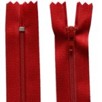 Reißverschluss 20 cm spiralformig nicht trennbar rot (2005)