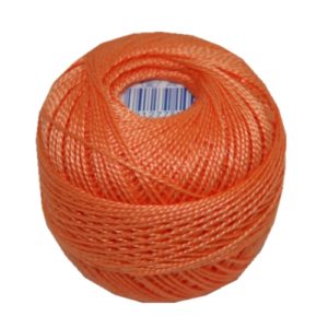 PERLOVKA Kreuzstichgarn Baumwolle Perlgarn 10g 85m mittelorange (2752)