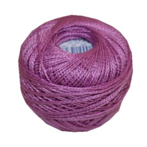 PERLOVKA Kreuzstichgarn Baumwolle Perlgarn 10g 85m violett lila (4342)