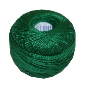 PERLOVKA Kreuzstichgarn Baumwolle Perlgarn 10g 85m grün (6192)
