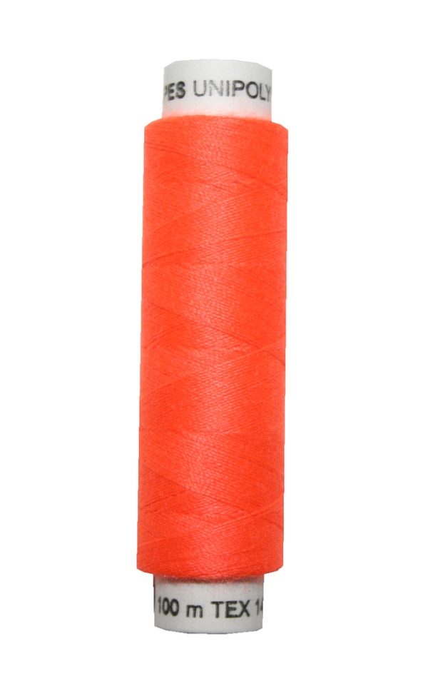 Nähmaschinen Nähgarn 100 m Polyester UNIPOLY 14x2 orange (0215)