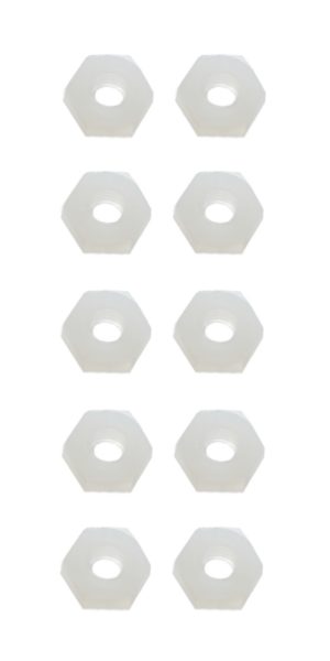 Sechskantmutter Mutter M2,5 Polyamid Kunststoff 10 Stück (0058)