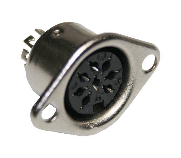 DIN Stecker 8 polig Einbaubuchse Buchse (0320)