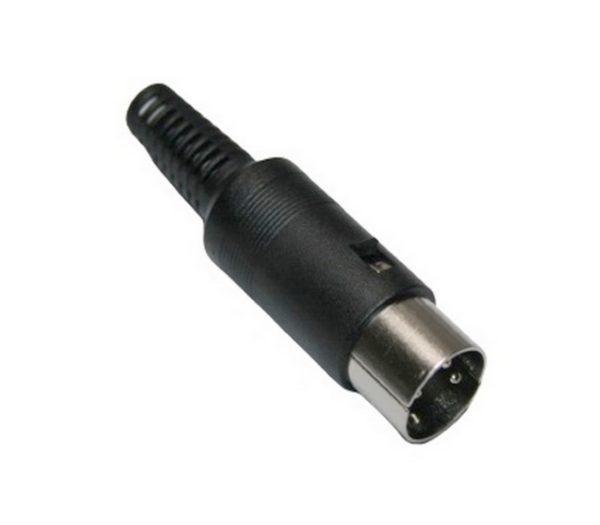 DIN Stecker 3-polig männlich schwarz (0349)