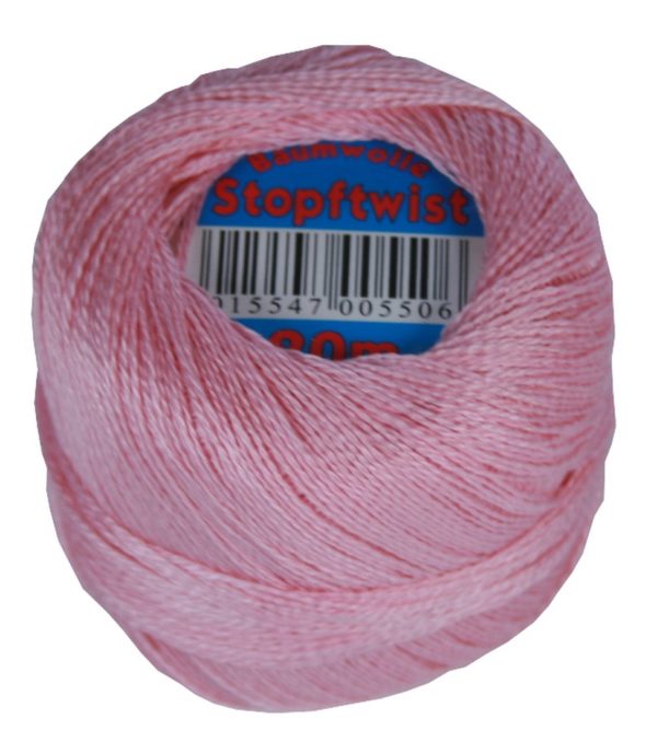Stopftwist Stopfgarn Baumwolle 8-fach mercerisiert 20 m rose (0878)