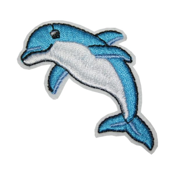 Aufnäher Bügelbild Aufbügler Delfin 42x67mm (1014)