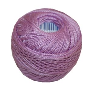 PERLOVKA Kreuzstichgarn Baumwolle Perlgarn 10g 85m lila (4332)