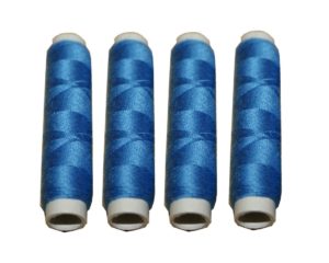 Nähmaschinen Nähgarn 200 m 4 x 50m Polyester blau bluestone (1020)