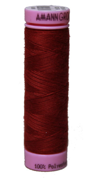 Zwirn 100% Polyester ASPO PES 120 Amann bordeaux weinrot 100m (0106)