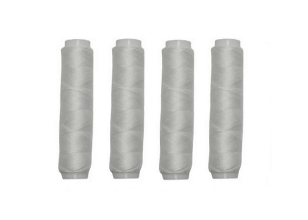 Nähmaschinen Nähgarn 200 m 4 x 50m Polyester weiß (0001)