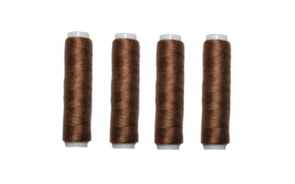 Nähmaschinen Nähgarn 200 m 4 x 50m Polyester 40/2 braun (1039)