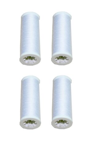 Nähmaschinen Nähgarn 400m 4 x 100m Polyester 40/2 weiß (1000)