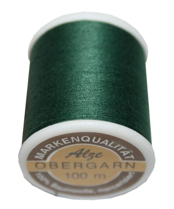 Nähmaschinen Obergarn Nähgarn 100m Baumwolle 50/3 grün (1055)