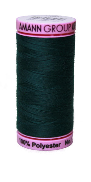 Zwirn 100 % Polyester ASPO PES 120 Amann dunkelgrün 500 m (0757)