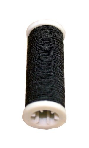 Hutgummi Gummi Nähfaden 10 m 1 mm schwarz (9997)