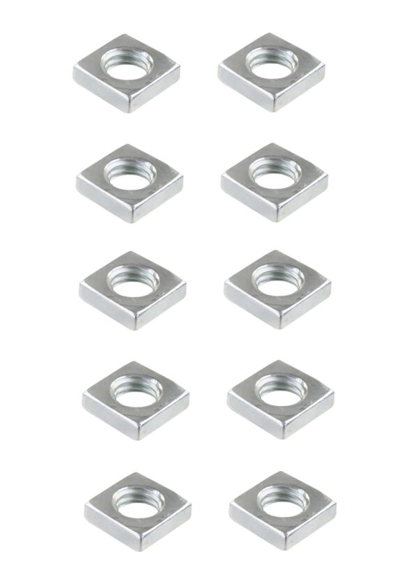 Vierkantmutter Mutter M12 Stahl verzinkt DIN 557 10 Stück (0389)