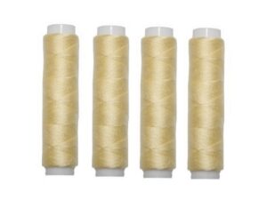 Nähmaschinen Nähgarn 200 m 4 x 50m Polyester hellgelb (1075)
