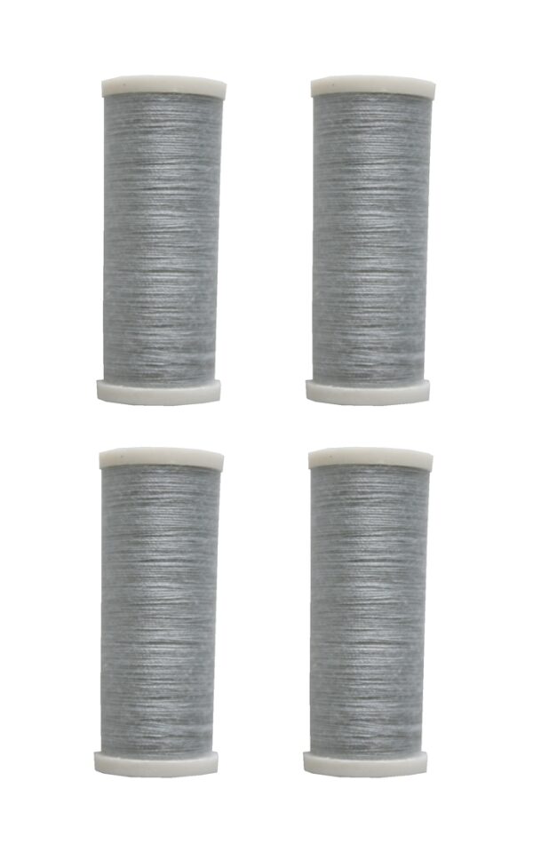Nähmaschinen Nähgarn 400m 4 x 100m Polyester 40/2 grau (1005)