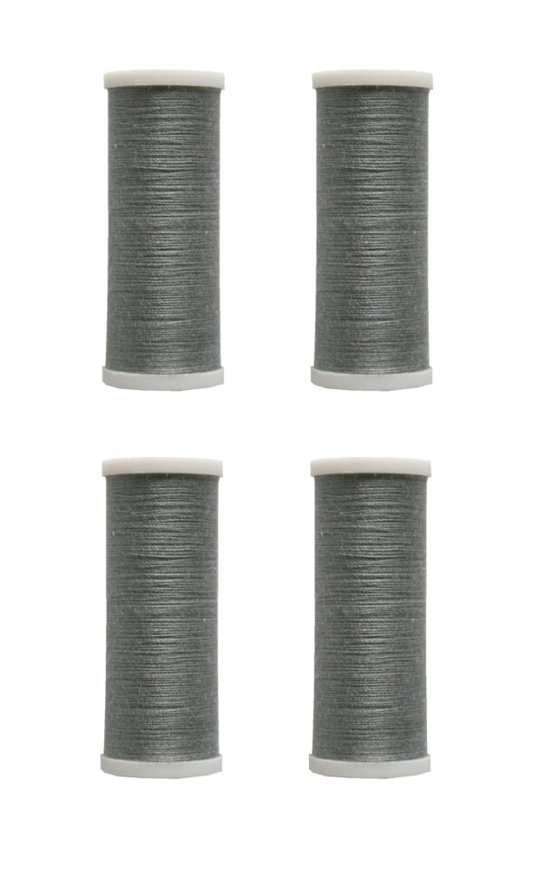 Nähmaschinen Nähgarn 400m 4 x 100m Polyester 40/2 grau (1007)