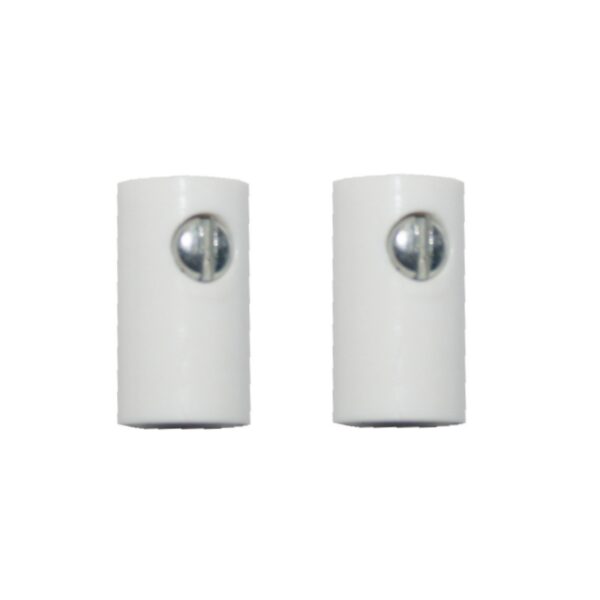 Zwergkupplung HO-Kupplung 2,6 mm Schraubanschluss weiß 2 Stück (0885)