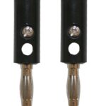 Bananenstecker Stecker 4 mm schwarz 2 Stück (0071)