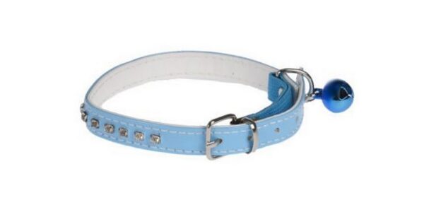 Katzenhalsband mit Glöckchen und Gummizug (0041)