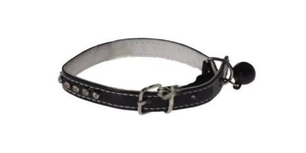 Katzenhalsband mit Glöckchen und Gummizug (0042)