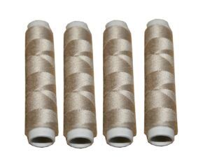 Nähmaschinen Nähgarn 200 m 4 x 50m Polyester 40/2 beige (1035)