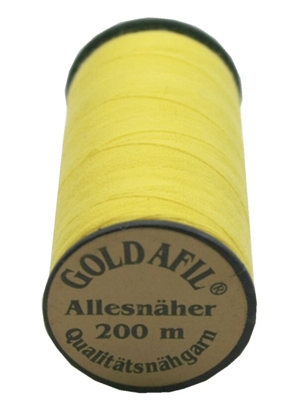 Nähmaschinen Nähgarn Polyester 40/2 gelb 200 m (1078)