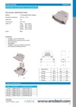 D-Sub Steckergehäuse Gehäuseschalen 25polig /44HD grau (0266)