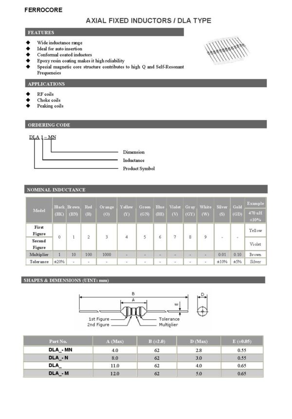 Drosselspule Drossel Induktivität Axial 33 µH THT 5 Stück (0014)