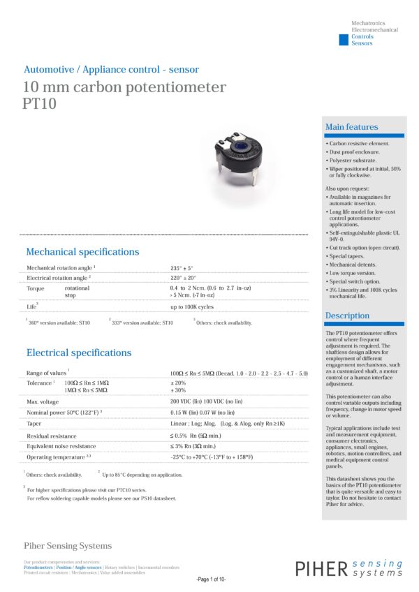 Potentiometer PT-10 Trimmer 25 kOhm 150mW horizontal liegend 2 Stück (0018)