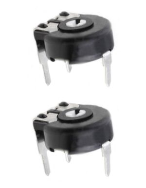 Potentiometer PT-10 Trimmer 2,5 MOhm 150mW horizontal liegend 2 Stück (0031)