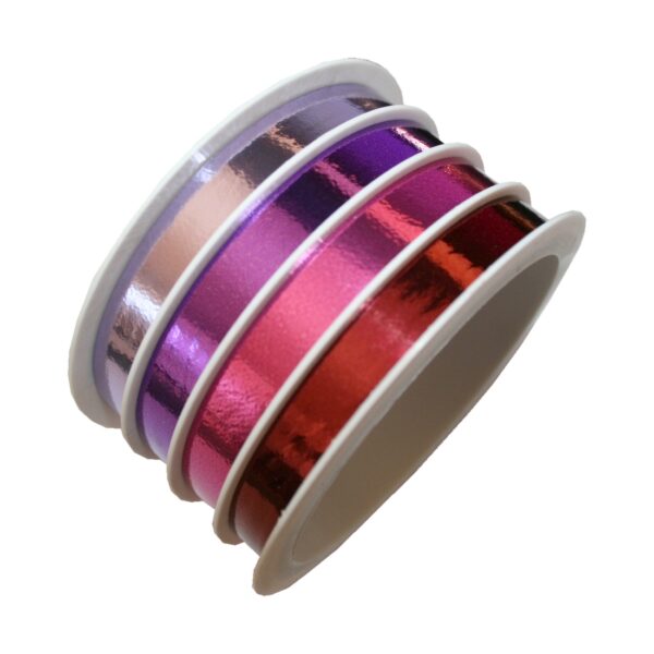 Geschenkband Schleifenband lila 4er-Set 4x6m (0194)