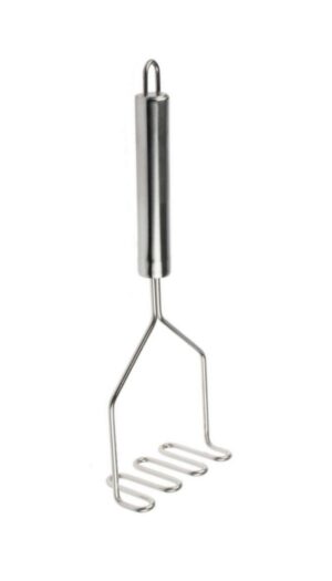 Kartoffelstampfer Stampfer Wellenform Edelstahl 25 cm Silber (0263)