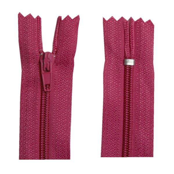 Reißverschluss 20 cm spiralformig nicht trennbar pink (2014)