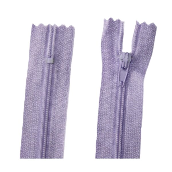 Reißverschluss 30 cm spiralförmig nicht trennbar lila (3016)