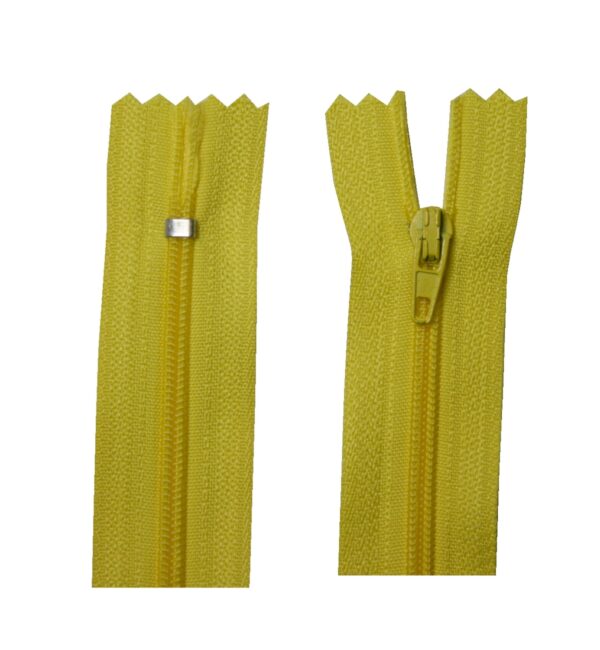 reiszverschluss-40-cm-spiralformig-nicht-trennbar-gelb-4011 Reißverschluss 40 cm spiralförmig nicht trennbar gelb (4011)
