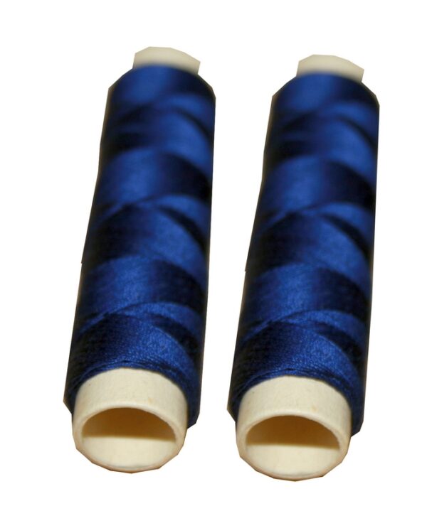 Nähmaschinen Obergarn Nähgarn Baumwolle 100 m 2 x 50m blau (1026)