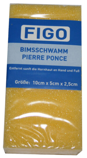 Bimsschwamm Bimsstein FIGO 100 x 50 x 25 mm gelb (0000)