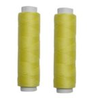 Nähmaschinen Obergarn Nähgarn Baumwolle 2 x 50m gelb (1077)