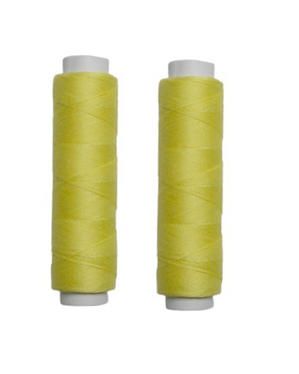 Nähmaschinen Obergarn Nähgarn Baumwolle 2 x 50m gelb (1077)