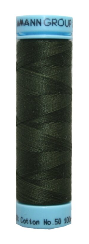 Nähgarn Zwirn TRIANA 100 % Baumwolle 100 m oliv schwarz (0554)