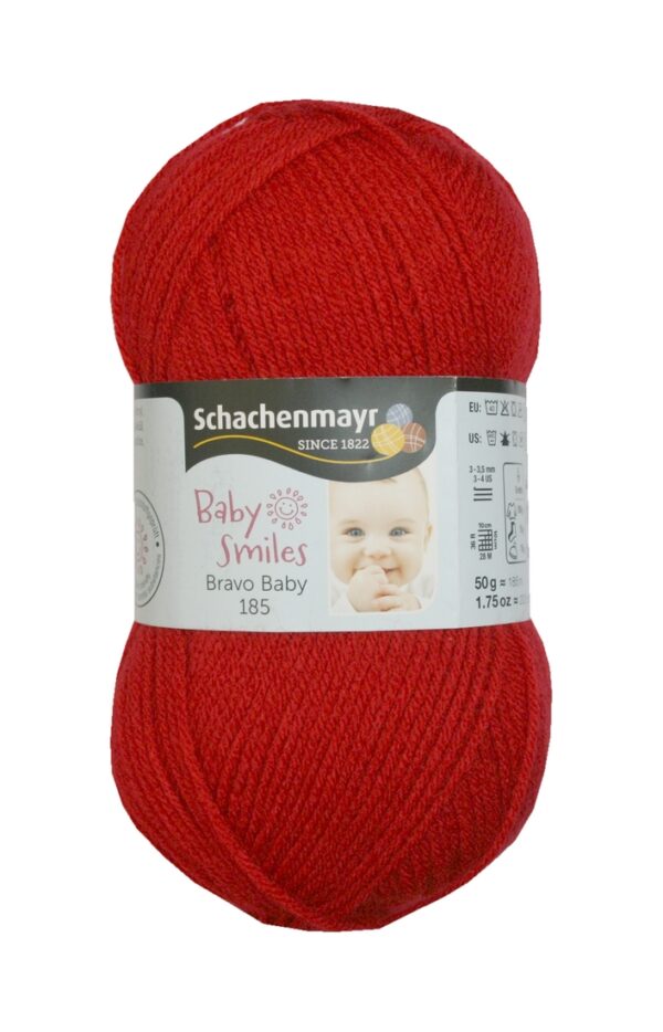 strickgarn-garn-bravo-baby-50g-185m-rot-1030 Strickgarn Garn Bravo Baby 50g 185m rot (1030)