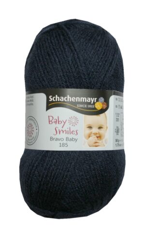 Strickgarn Garn Bravo Baby 50g 185m marine blau (1050)