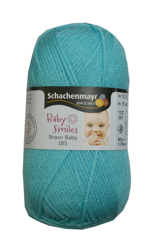 Strickgarn Garn Bravo Baby 50g 185m türkis (1065)