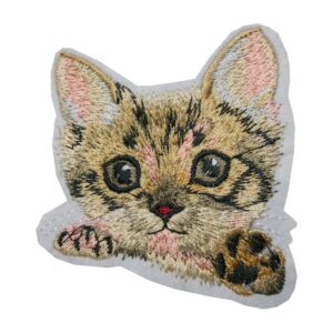 Aufnäher Bügelbild Aufbügler Katze 70x75mm (1043)